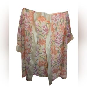Vintage Gold Tag Victoria's Secret Floral Robe